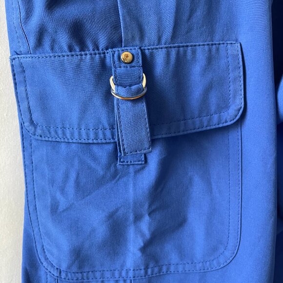 Zenergy by Chico’s Womens Blue High Rise Cropped Cargo Pant Size 3 US XL/16 - Picture 9 of 14